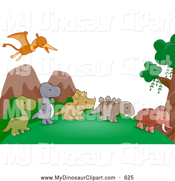 Royalty Free Clip Art Of A Dinosaur Background Of A