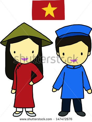 Vietnamese Girl Clipart Vietnam Traditional Costume