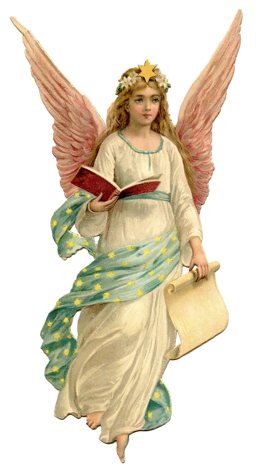 Vintage Christmas Image   Beautiful Angel   The Graphics Fairy