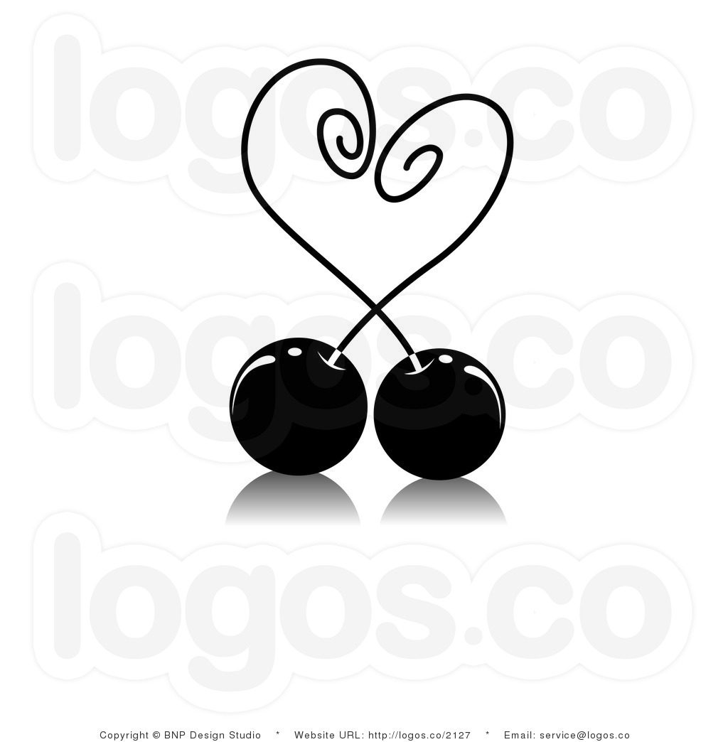 Cherry Clipart Black And White Royalty Free Black And White Cherry