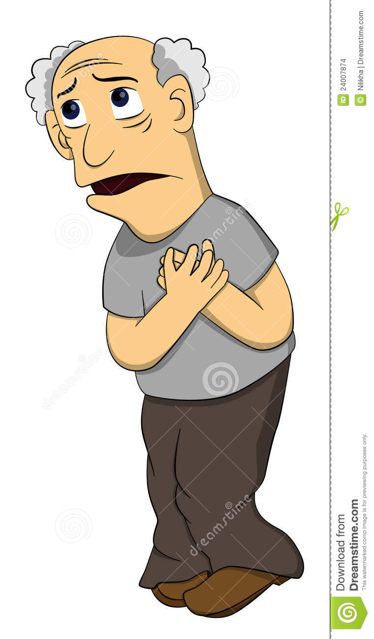Chest Pain Clipart Person Having A Heart Pain