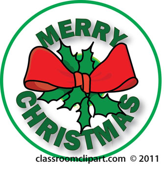 Christmas Clipart   Merry Christmas Button   Classroom Clipart