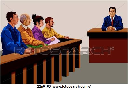 Clipart Of Trial Jury 22p0163   Search Clip Art Illustration Murals