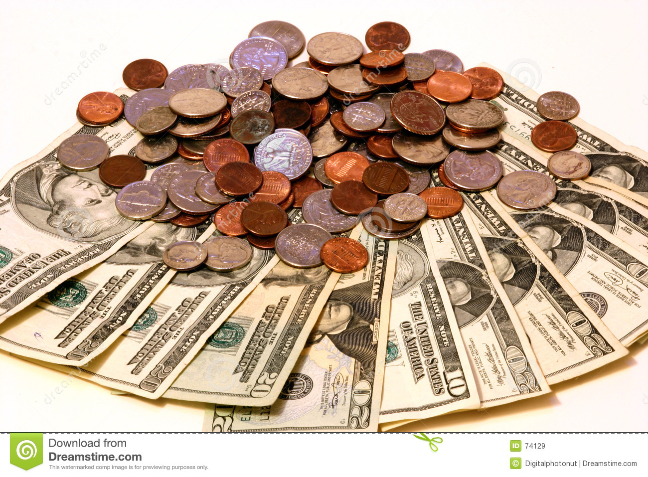Dollars And Cents Royalty Free Stock Images   Image  74129