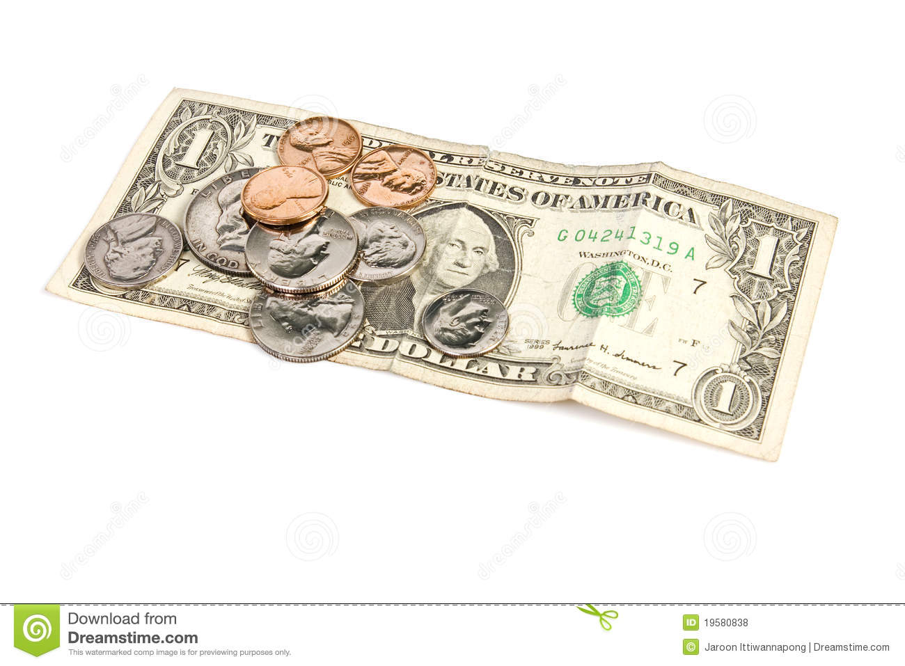 Dollars And Cents Royalty Free Stock Photos   Image  19580838
