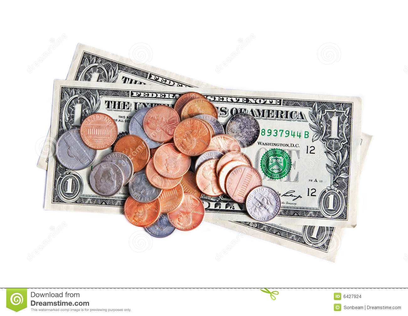Dollars And Cents Stock Images   Image  6427924