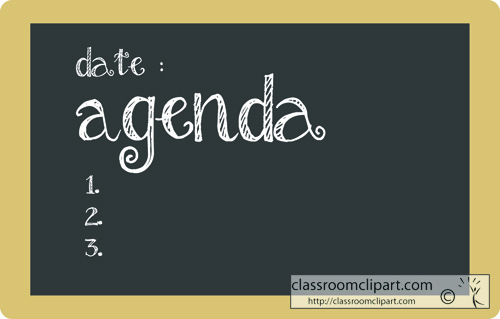 Education   Date Agenda Chalkboard   Classroom Clipart