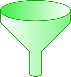 Green Funnel Clip Art   Vector