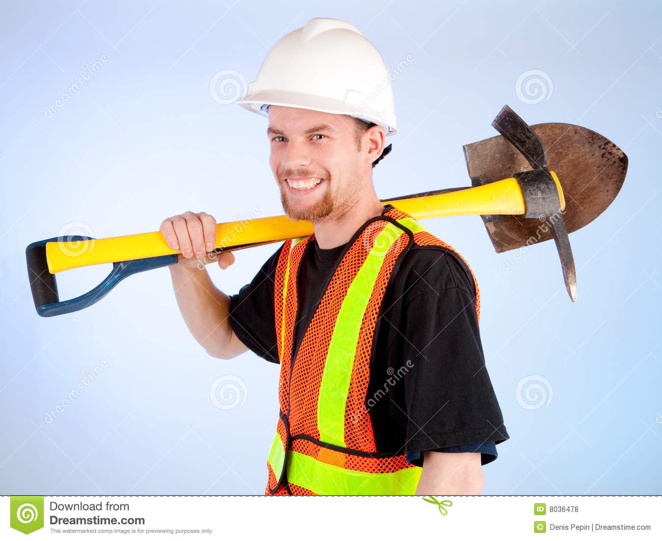 Happy Construction Worker Royalty Free Stock Photos   Image  8036478