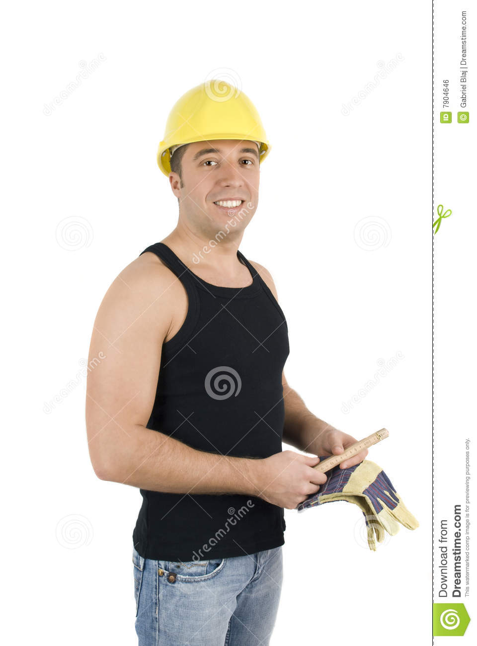 Happy Worker Royalty Free Stock Image   Image  7904646