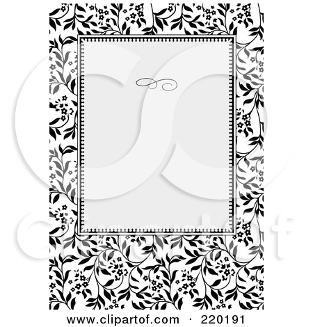 Here These Are The Invitation Borders Black Image Pictures Get And    