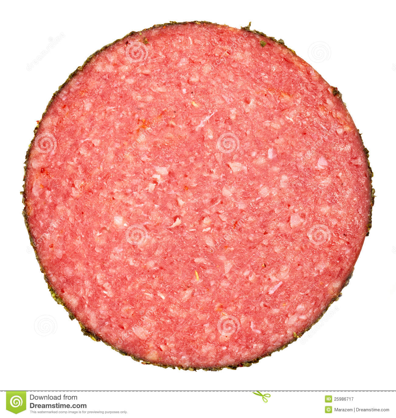 More Similar Stock Images Of   Slice Of Salami Sausage  