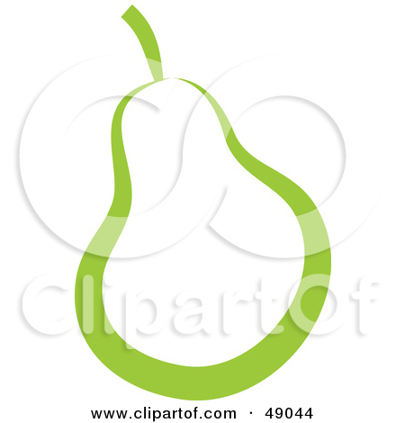 Pear Outline Clipart