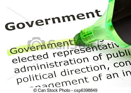 Photographs Of Government Highlighted In Green   The Word Government    