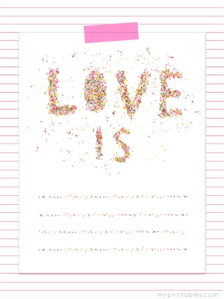 Printable Valentines Day Writing Activity
