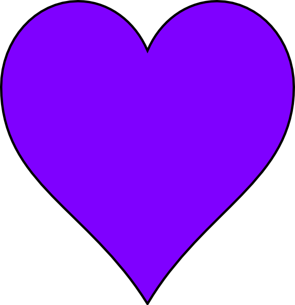Purple Heart Clip Art At Clker Com   Vector Clip Art Online Royalty