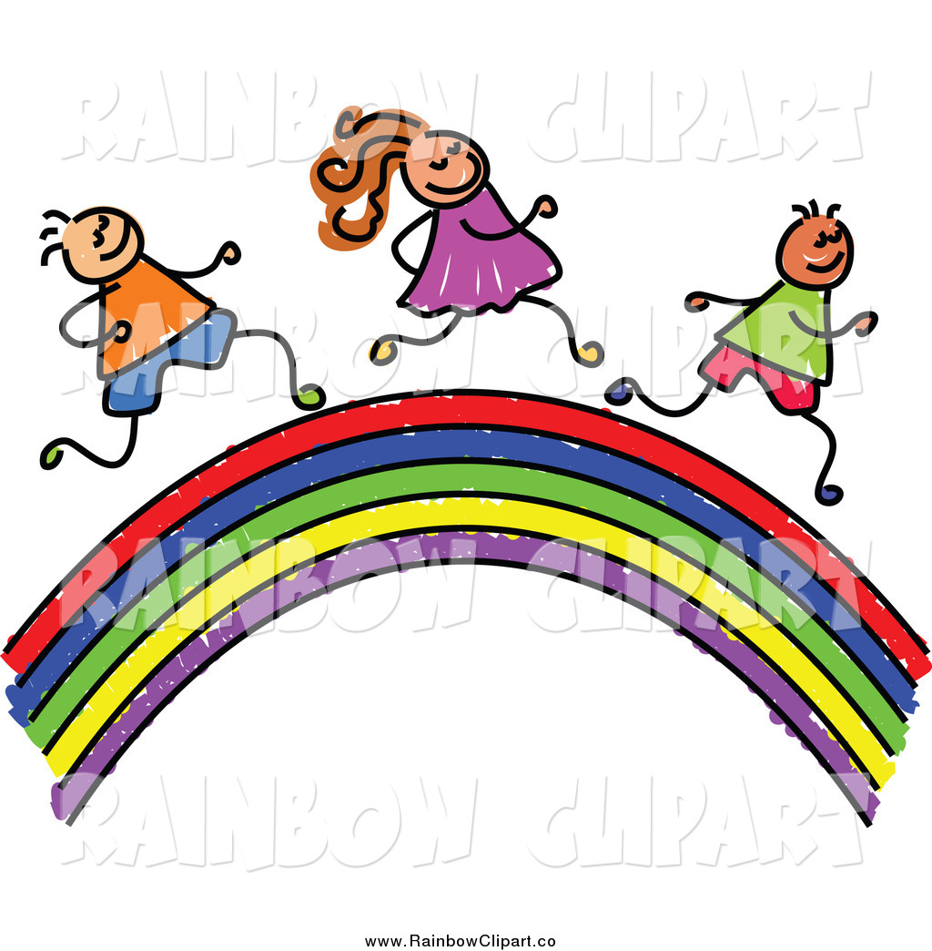     Rainbow Leprechaun Girl With Gold At The End Of The Rainbow Trio Of