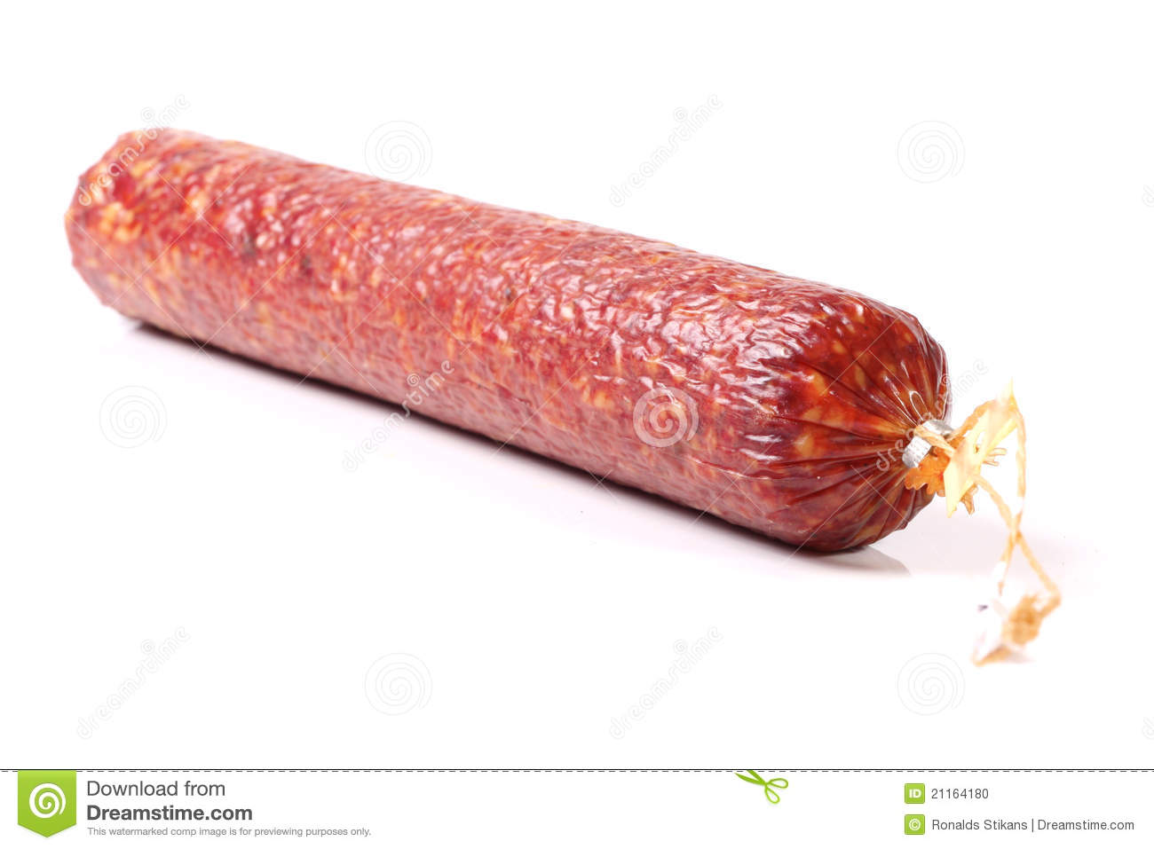 Salami Sausage Stock Photo   Image  21164180