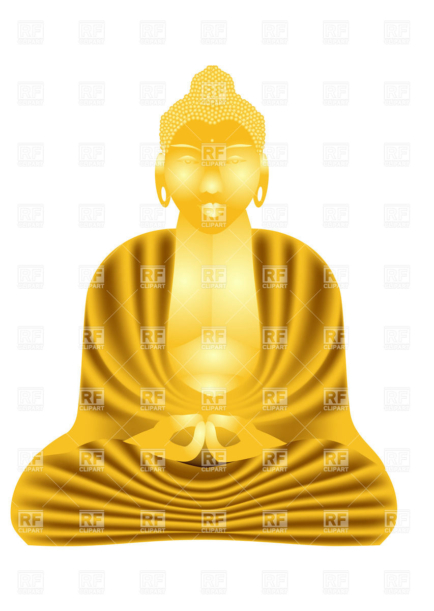 Statue Of Golden Buddha 25694 People Download Royalty Free Vector    