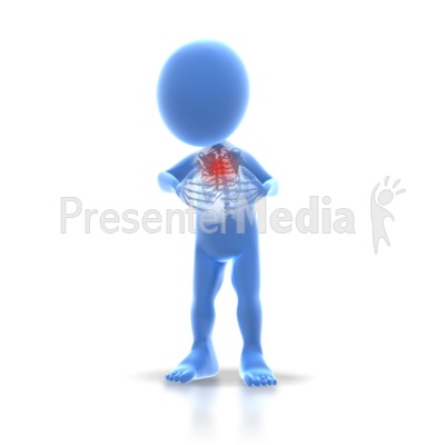 Stick Figure Chest Pain   Medical And Health   Great Clipart For