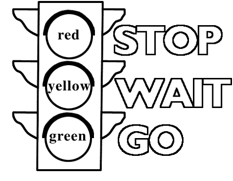 Stop Light Coloring Page