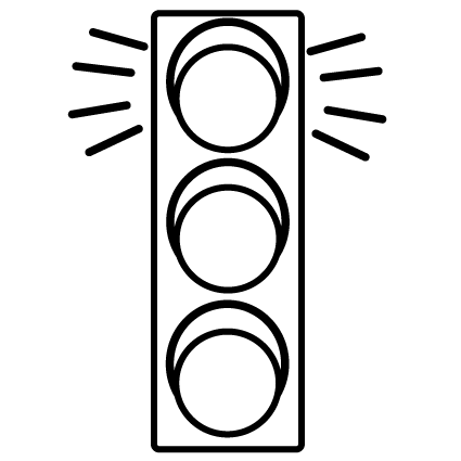 Stop Light Colouring Pages