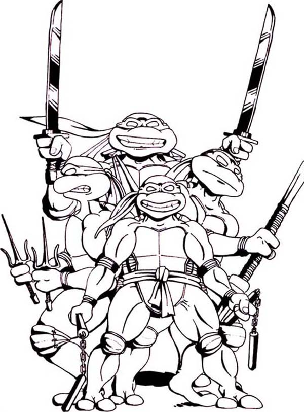 Teenage Mutant Ninja Turtles Coloring Face Free Cliparts That You Can