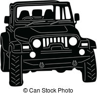 4x4 Truck   Illustration Of Great 4x4 Truck Silhouette