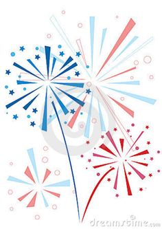 Art   Independence Day Fireworks Clipart Vector Firework In Honor Of
