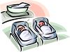 Babies In The Hospital Nursery Clipart