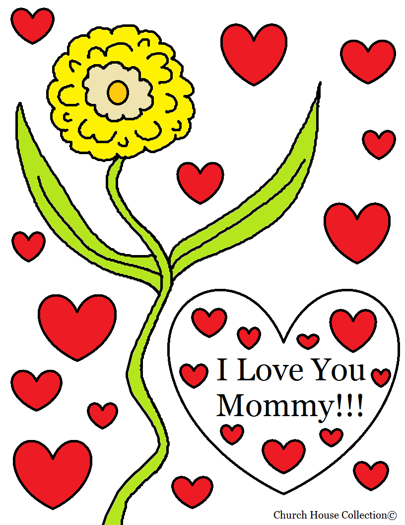 Blog  I Love You Mommy Coloring Page For Kids To Make For Their Mom