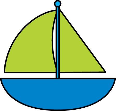 Blue Sailboat Clipart Blue Sailboat Clip Art Image