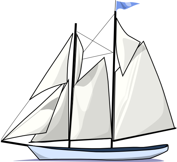 Boat Sail Sideways Clip Art