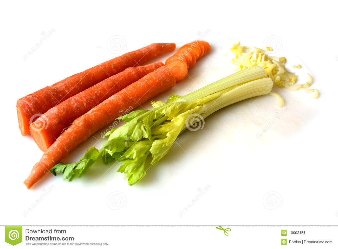 Celery And Carrots Stock Image   Image  10003151