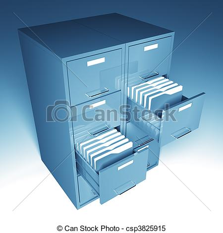 File Cabinet And Folder   Csp3825915