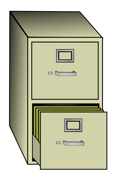 File Cabinet Clipart Medium Size