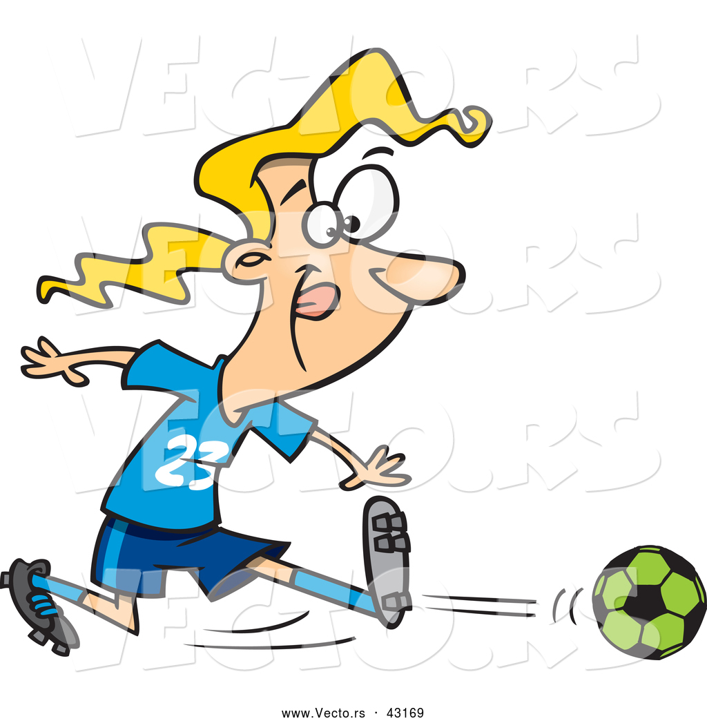 For Cartoon Football Player Kicking Displaying 17 Images For Cartoon    