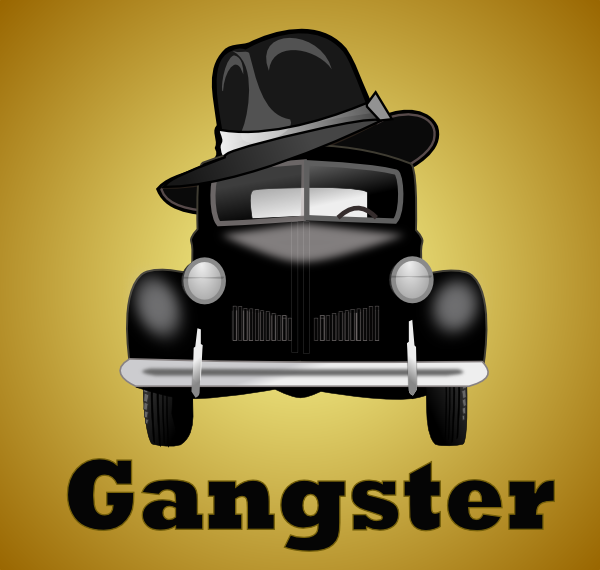Gangster Car Illustration Clip Art At Clker Com   Vector Clip Art