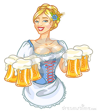 German Beer Girl Clipart Beer Fest Girl Blue 28835673 Jpg