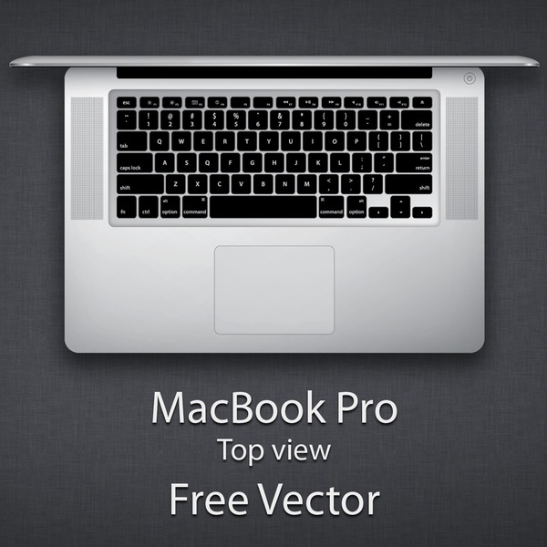 Macbook Clipart Macbook Pro  Top View  Free