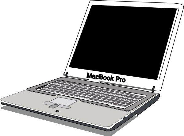 Macbook Pro Clip Art At Clker Com   Vector Clip Art Online Royalty