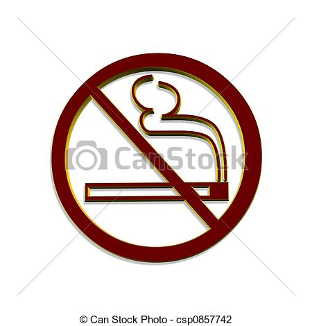 Of No Smoking 3d Sign On White Background Csp0857742   Search Clipart    