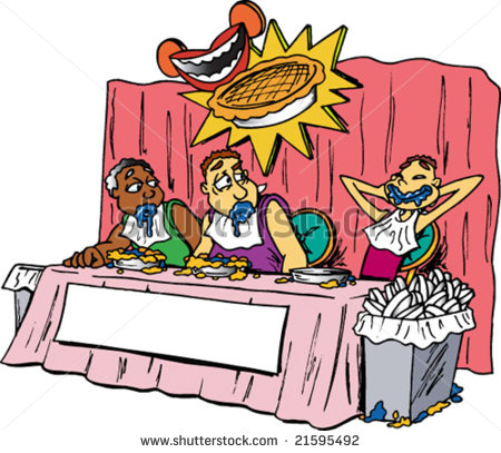 Pie Eating Clipart Pie Eating Contest   Stock