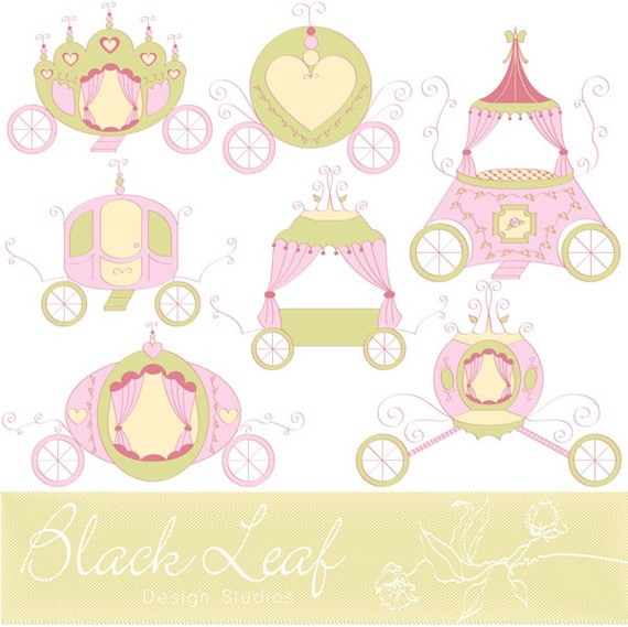 Royal Carriages   Chariot Shabby Chic Princess Baby Girl Horse