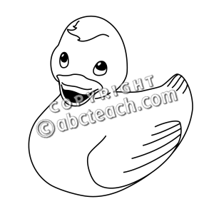 Rubber Ducky Illustration Clip Art Rubber Duck Toy Black And White