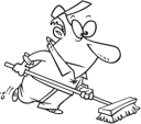 Search Terms  Cartoons Man Men Male Males Broom Brooms Sweep