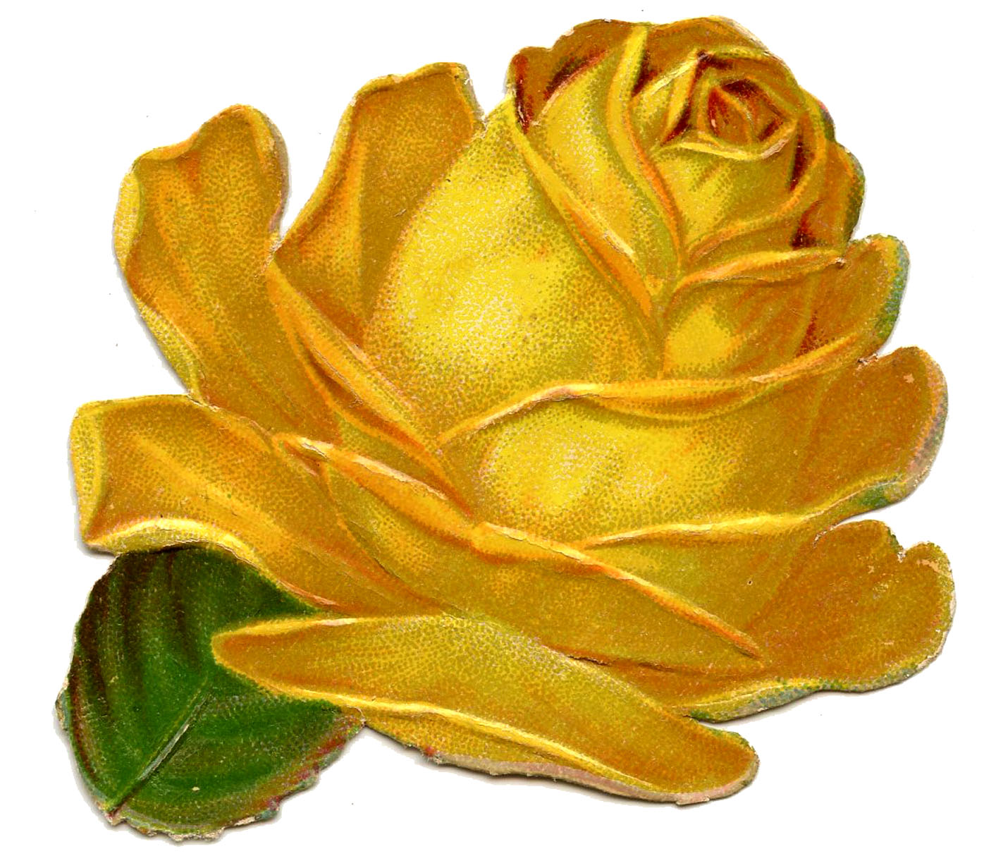 Victorian Scraps   Pink And Yellow Roses   The Graphics Fairy