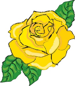 Yellow Rose Clipart Image   Yellow Rose