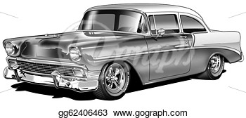 1957 Chevy Bel Air Clip Art