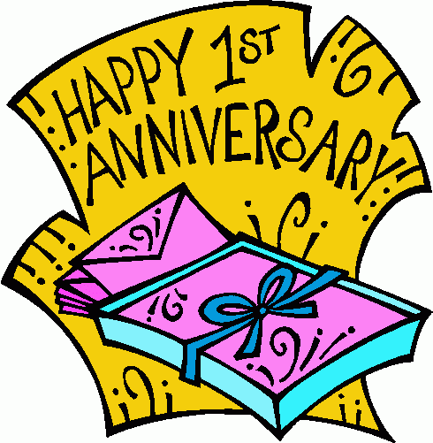 1st Anniversary 1 Clipart   1st Anniversary 1 Clip Art